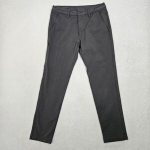 BYLT Men's Medium Premium Basics Everyday‎ 2.0 Chino Tech Pants Charcoal Gray